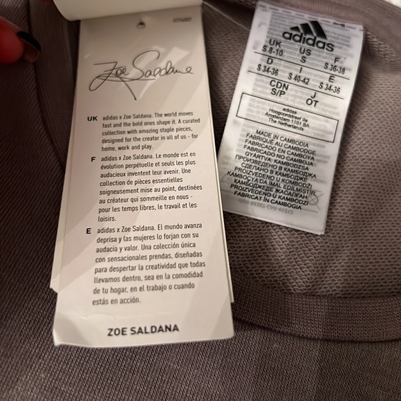 ADIDAS ZOE SALDANA Dress NWT SO CUTE w/Pockets Size Small - Picture 5 of 10